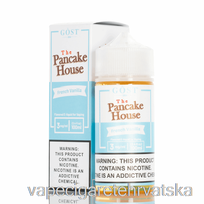 Vape Hrvatska French Vanilla - The Pancake House - Gost Vapor - 100ml 6mg